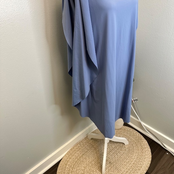 M2057 by Maria Pinto Lilac Tunic Mock Neck Cape Sleeve Dress size Small - Picture 5 of 8